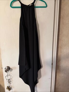 RACHEL Rachel Roy Black High-Low Halter Dress
